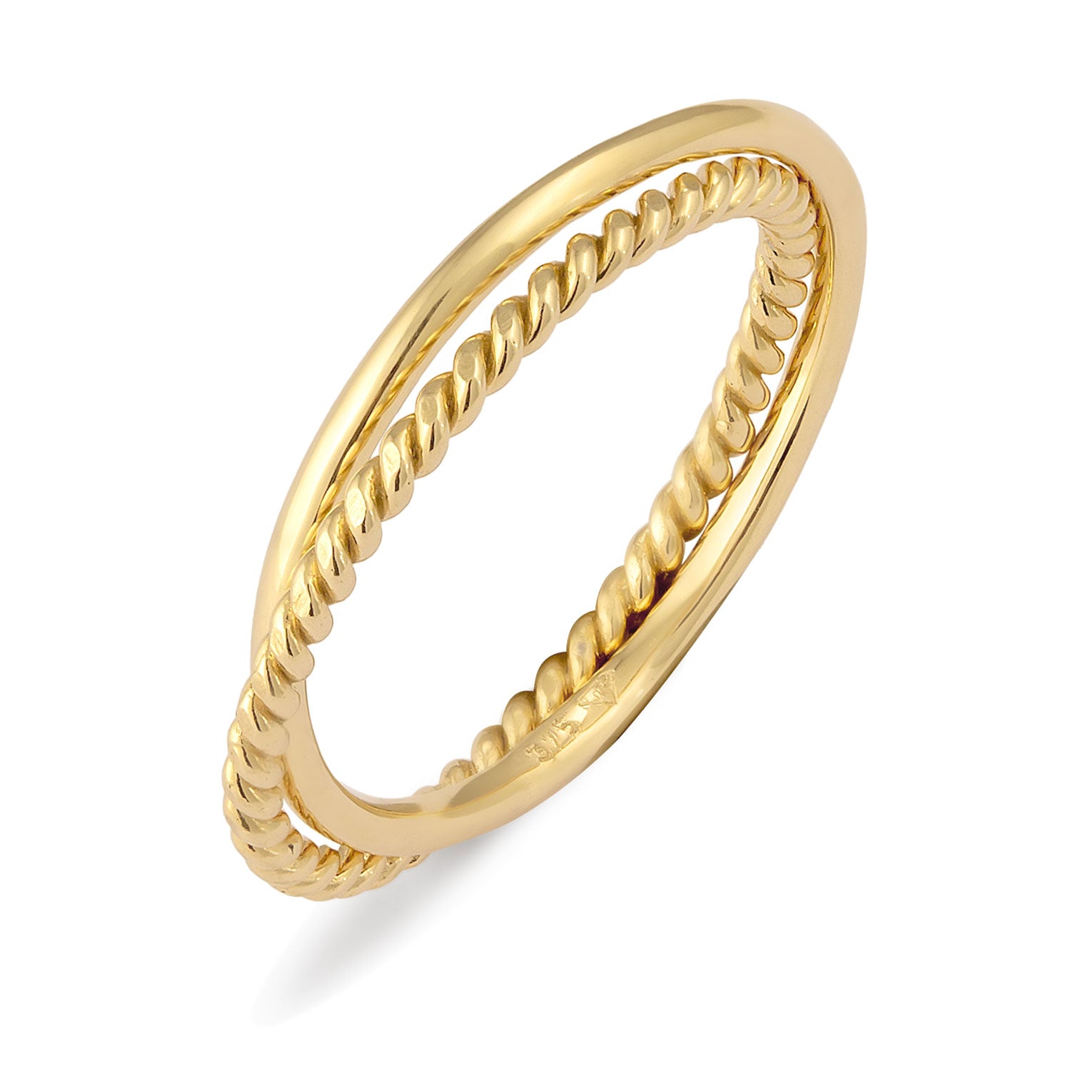 Gold - Elli PREMIUM | Wickelring | 375 Gelbgold