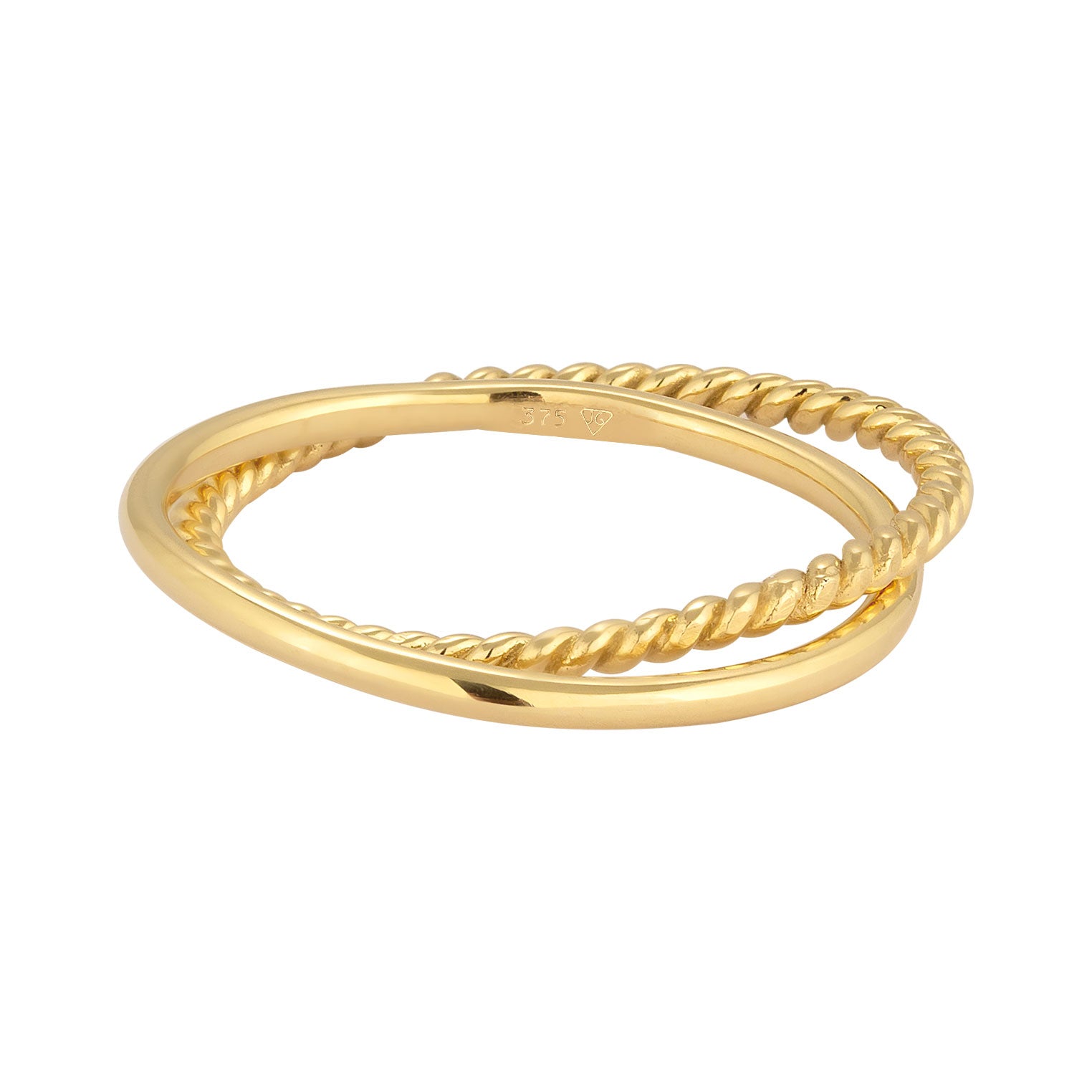 Gold - Elli PREMIUM | Wickelring | 375 Gelbgold