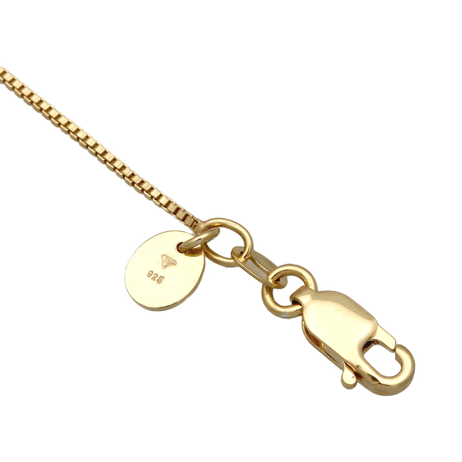 Gold - Elli PREMIUM | Halskette mit Anhänger | Muschelkernperle (Weiß) | 925 Sterling Silber vergoldet