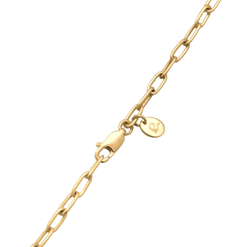Gold - Elli PREMIUM | Glieder-Halskette mit Perlen | Muschelkernperlen & Rhodonit (Rosa) | 925 Sterling Silber vergoldet