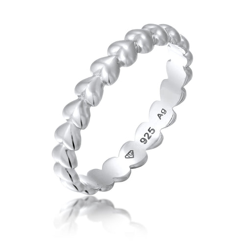 Silber - Elli | Bandring Herz | 925 Sterling Silber