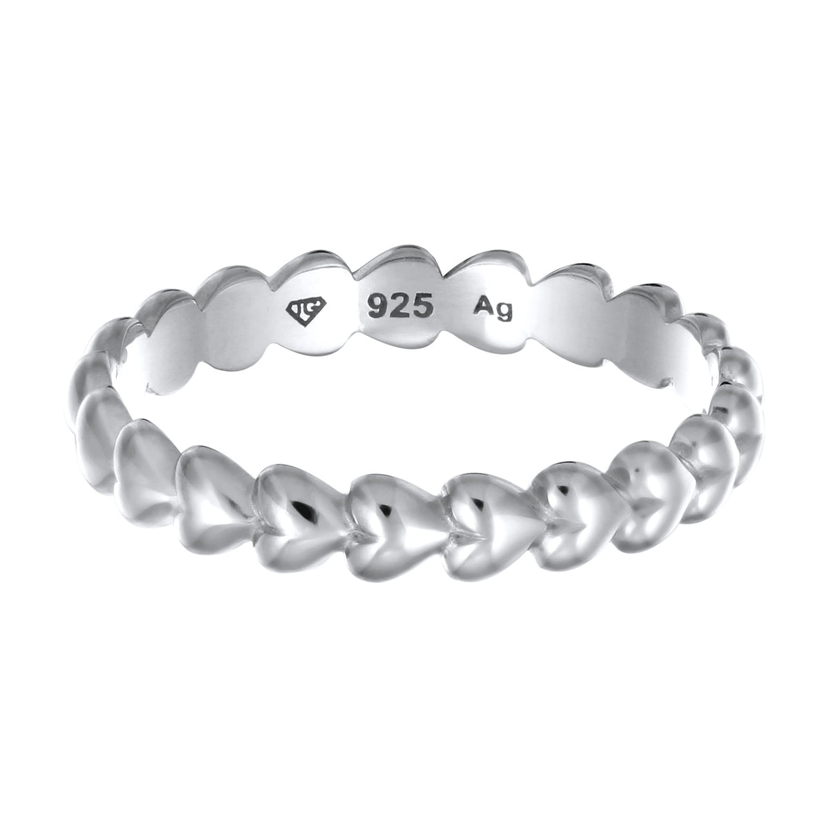 Silber - Elli | Bandring Herz | 925 Sterling Silber