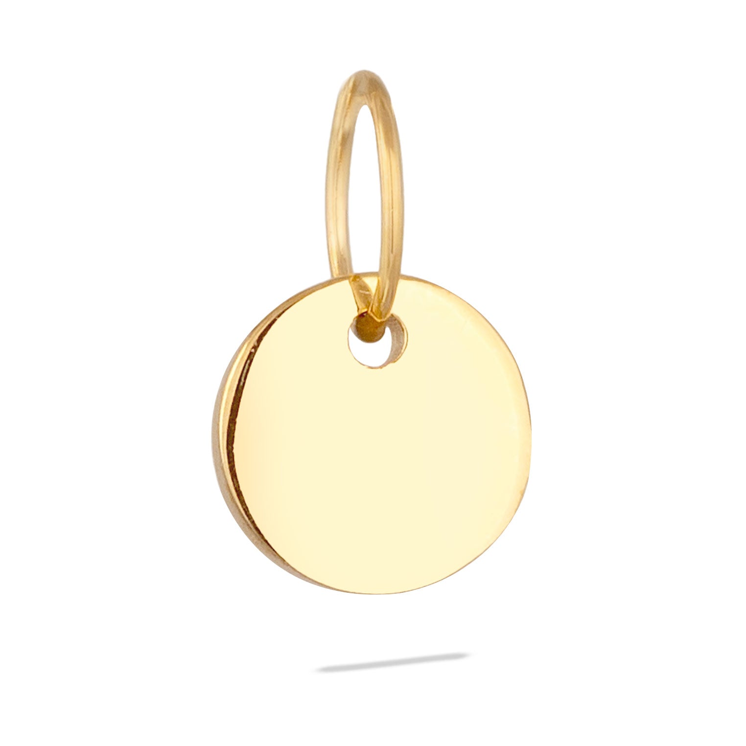 Gold - Elli PREMIUM | Anhänger Plättchen | 585 Gelbgold