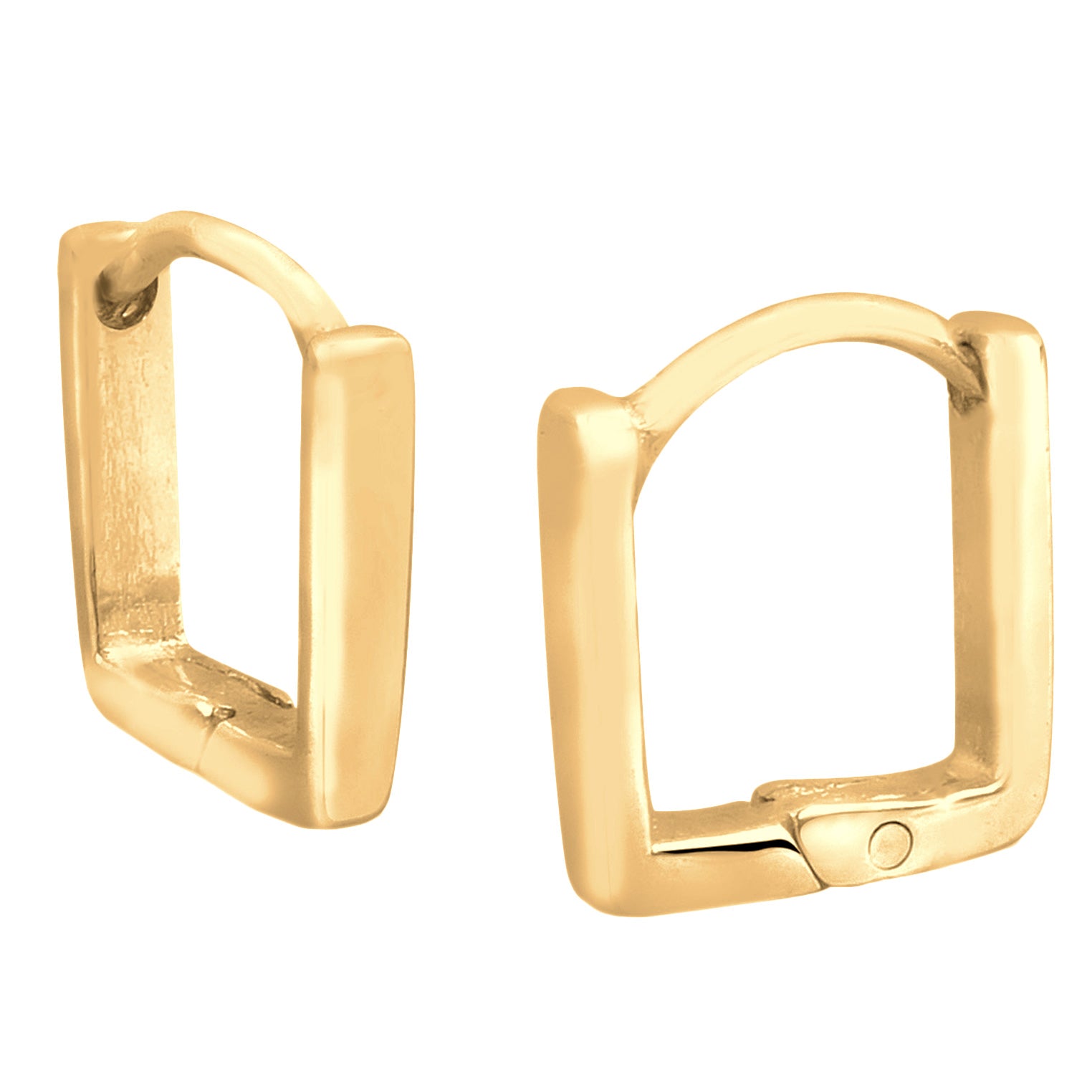 Gold - Elli | Creolen Geo | 925 Sterling Silber vergoldet