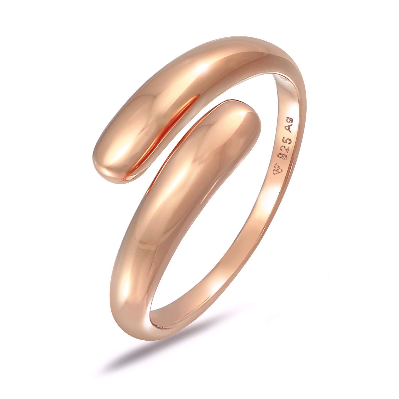 Roségold - Elli | Wickelring | 925 Sterling Silber Rosegold