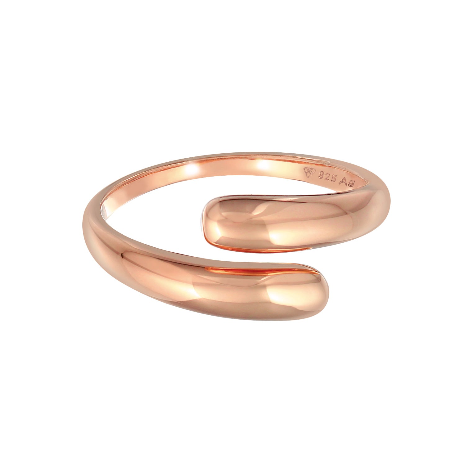 Roségold - Elli | Wickelring | 925 Sterling Silber Rosegold