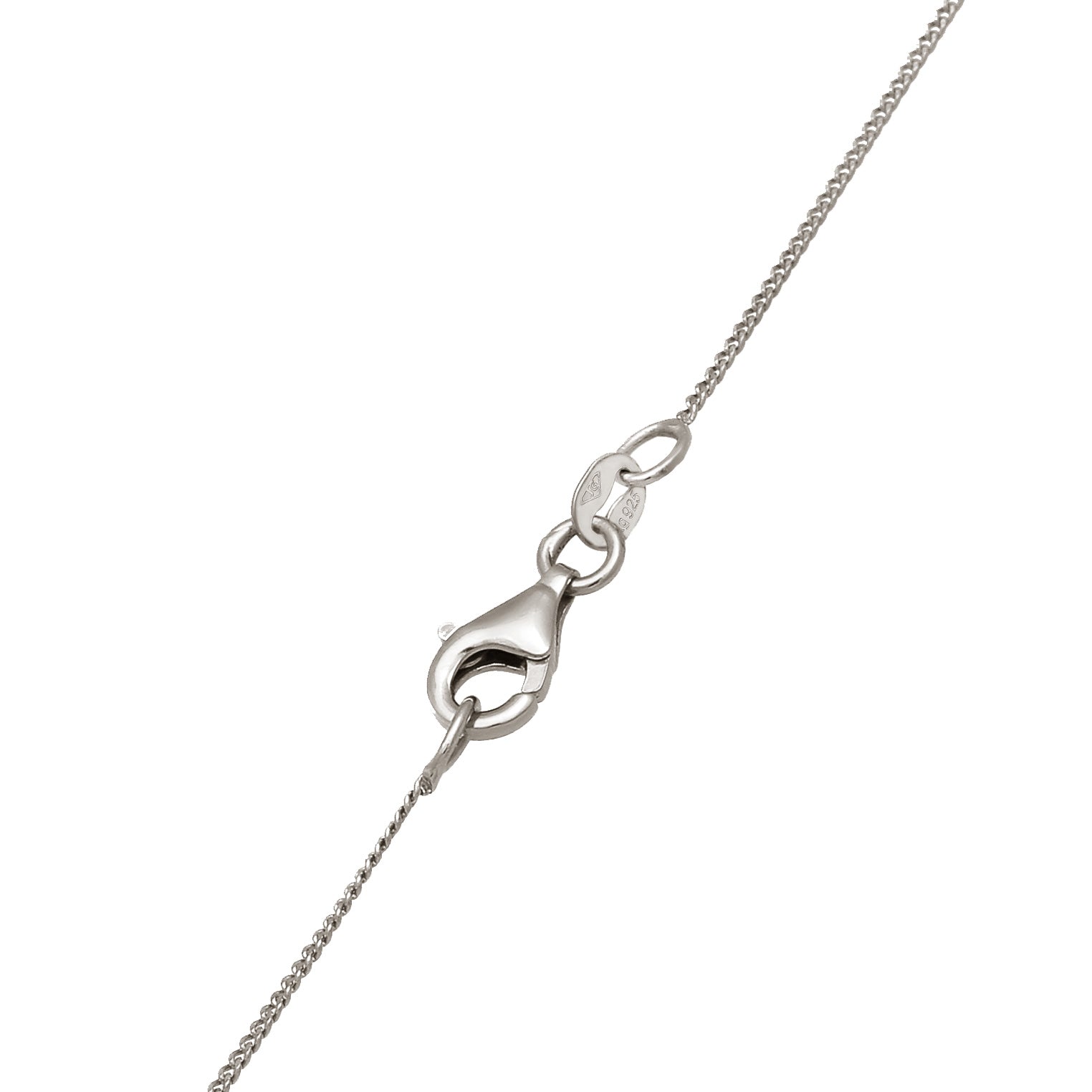 Silber - Elli | Y-Halskette Géo | Mit Kristallen von Swarovski® (Weiß) | 925 Sterling Silber