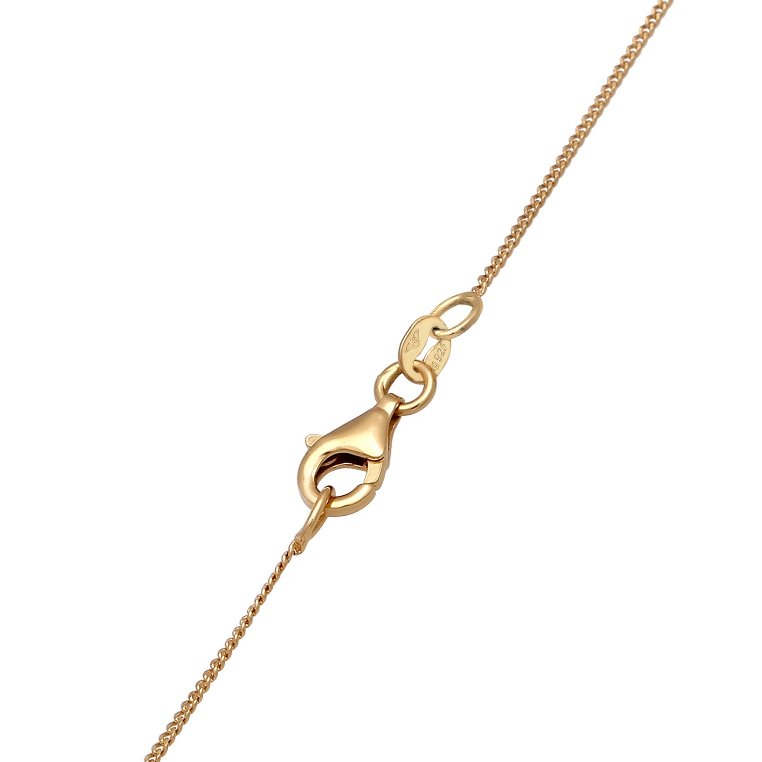 Gold - Elli | Y-Halskette Geo | Mit Kristallen von Swarovski® (Weiß) | 925 Sterling Silber vergoldet