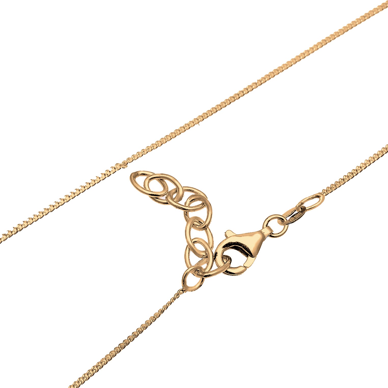 Gold - Elli | Choker mit Anhänger | Mit Kristallen von Swarovski® (Weiß) | 925 Sterling Silber vergoldet
