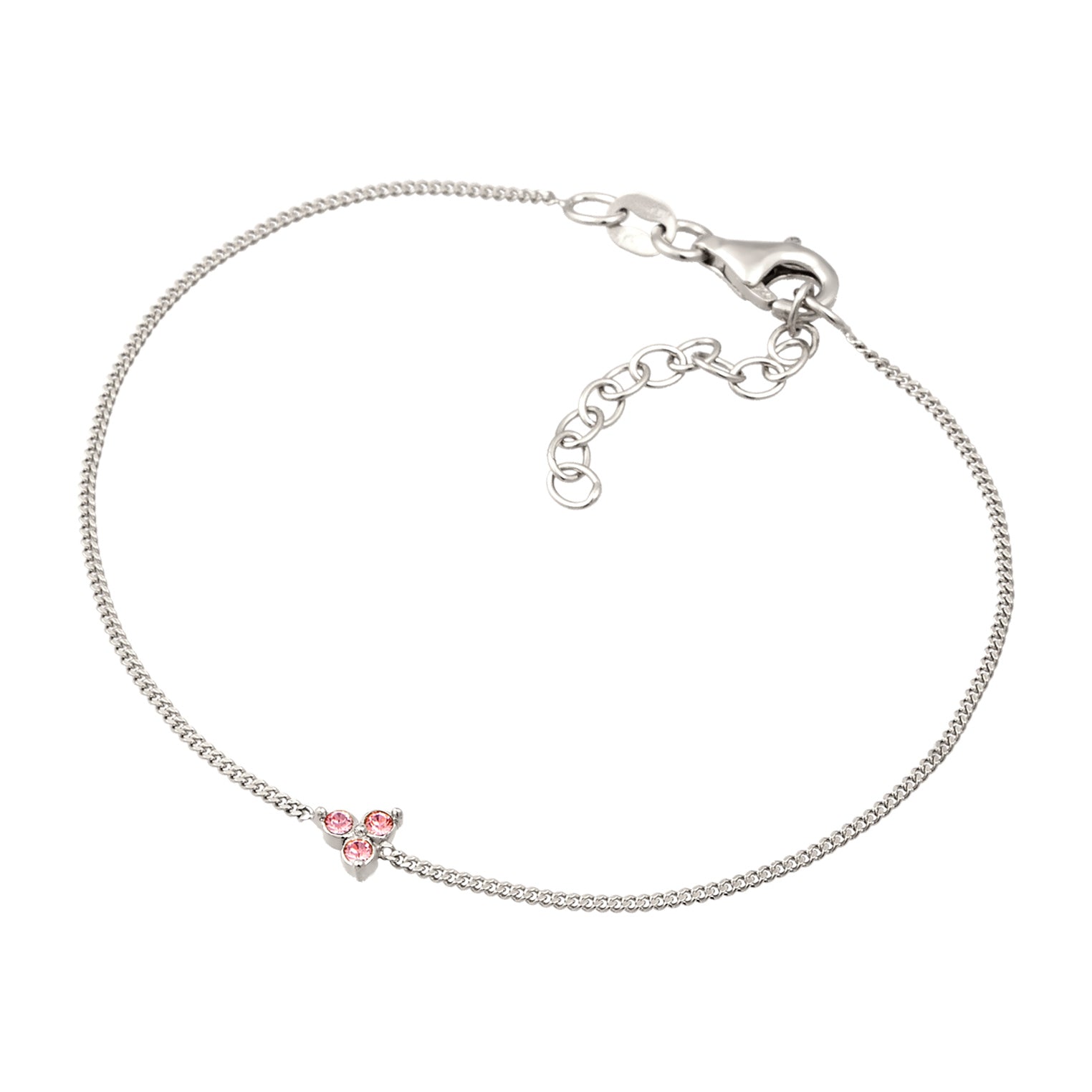 Silber - Elli | Armband | Mit Kristallen von Swarovski® (Rose) | 925 Sterling Silber