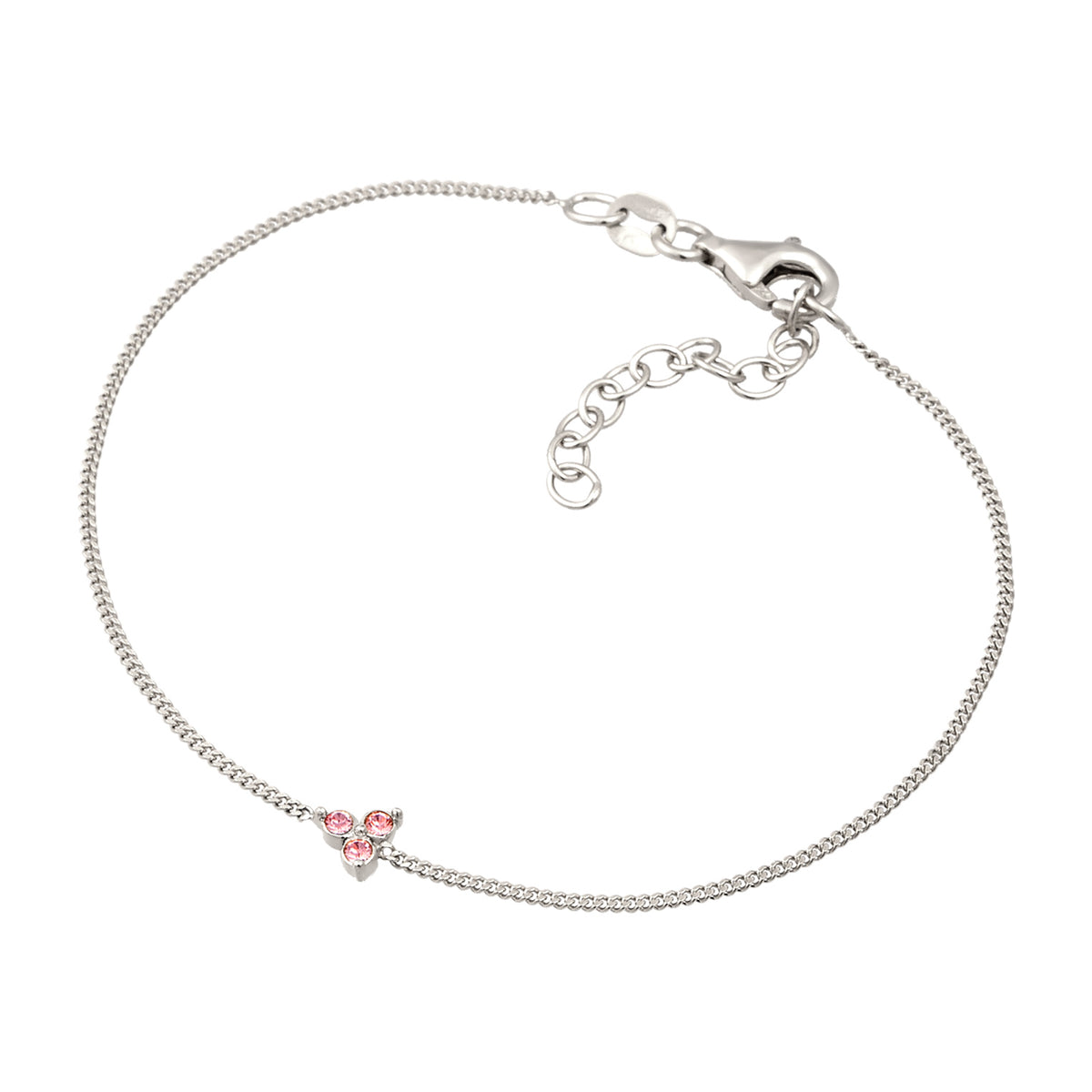 Silber - Elli | Armband | Mit Kristallen von Swarovski® (Rose) | 925 Sterling Silber