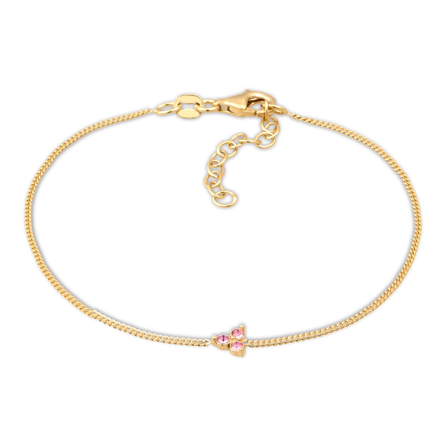 Gold - Elli | Armband | Mit Kristallen von Swarovski® (Rosé) | 925 Sterling Silber vergoldet