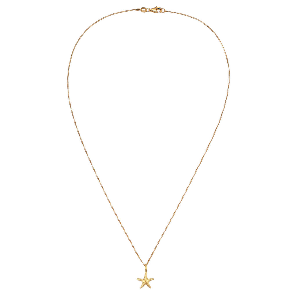 Gold - Elli | Halskette Seestern | 925 Sterling Silber vergoldet