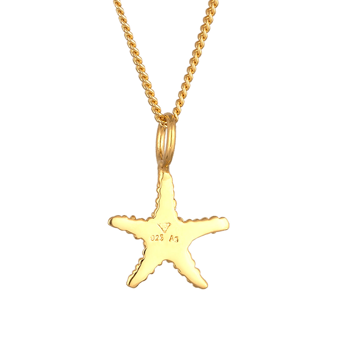 Gold - Elli | Halskette Seestern | 925 Sterling Silber vergoldet