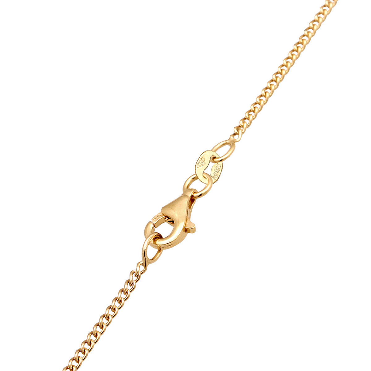 Gold - Elli | Halskette Bubble Buchstabe J | Mit Kristallen von Swarovski® (Weiß) | 925 Sterling Silber vergoldet