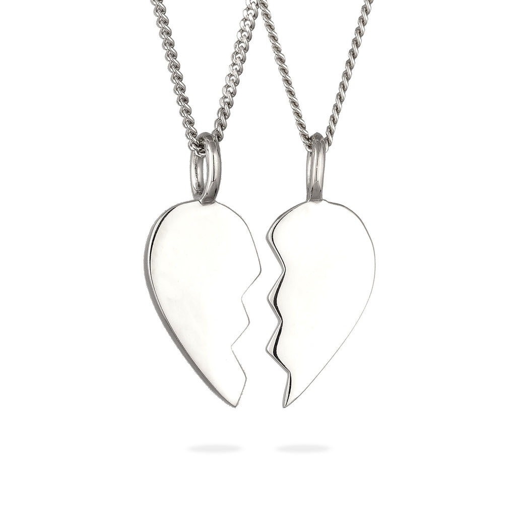 Silber - Elli | Halsketten-Set Herz | 925 Sterling Silber