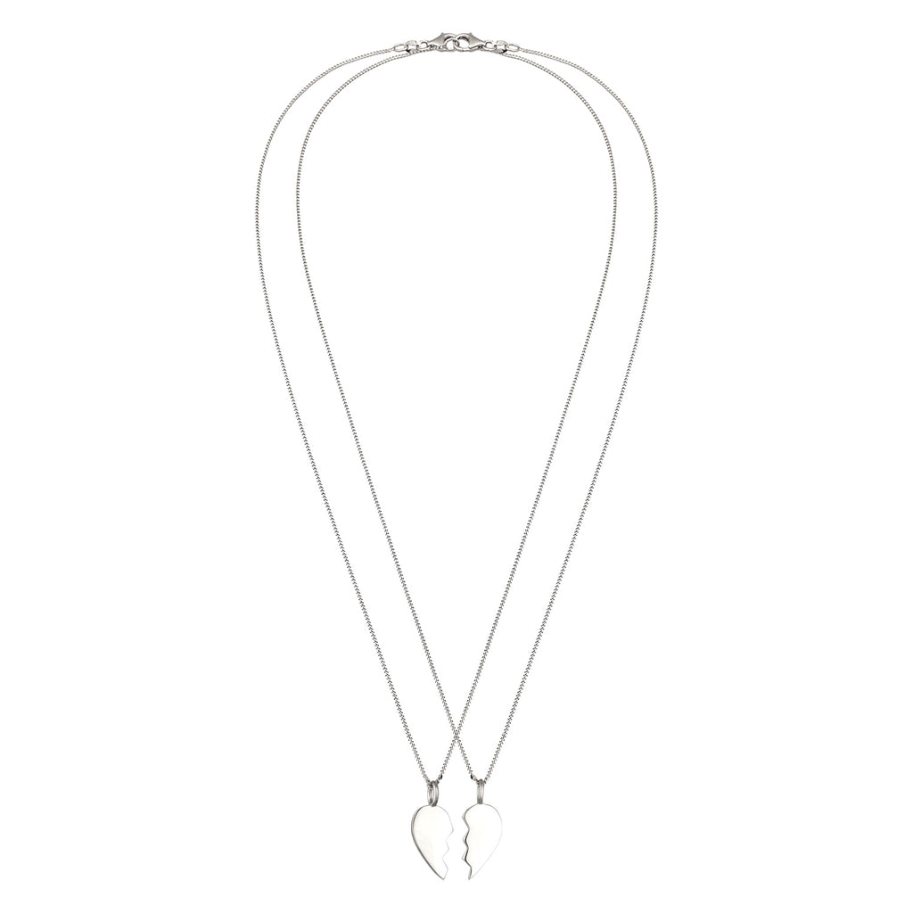 Silber - Elli | Halsketten-Set Herz | 925 Sterling Silber