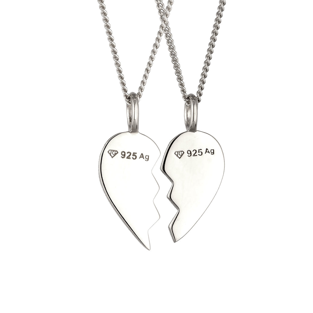 Silber - Elli | Halsketten-Set Herz | 925 Sterling Silber
