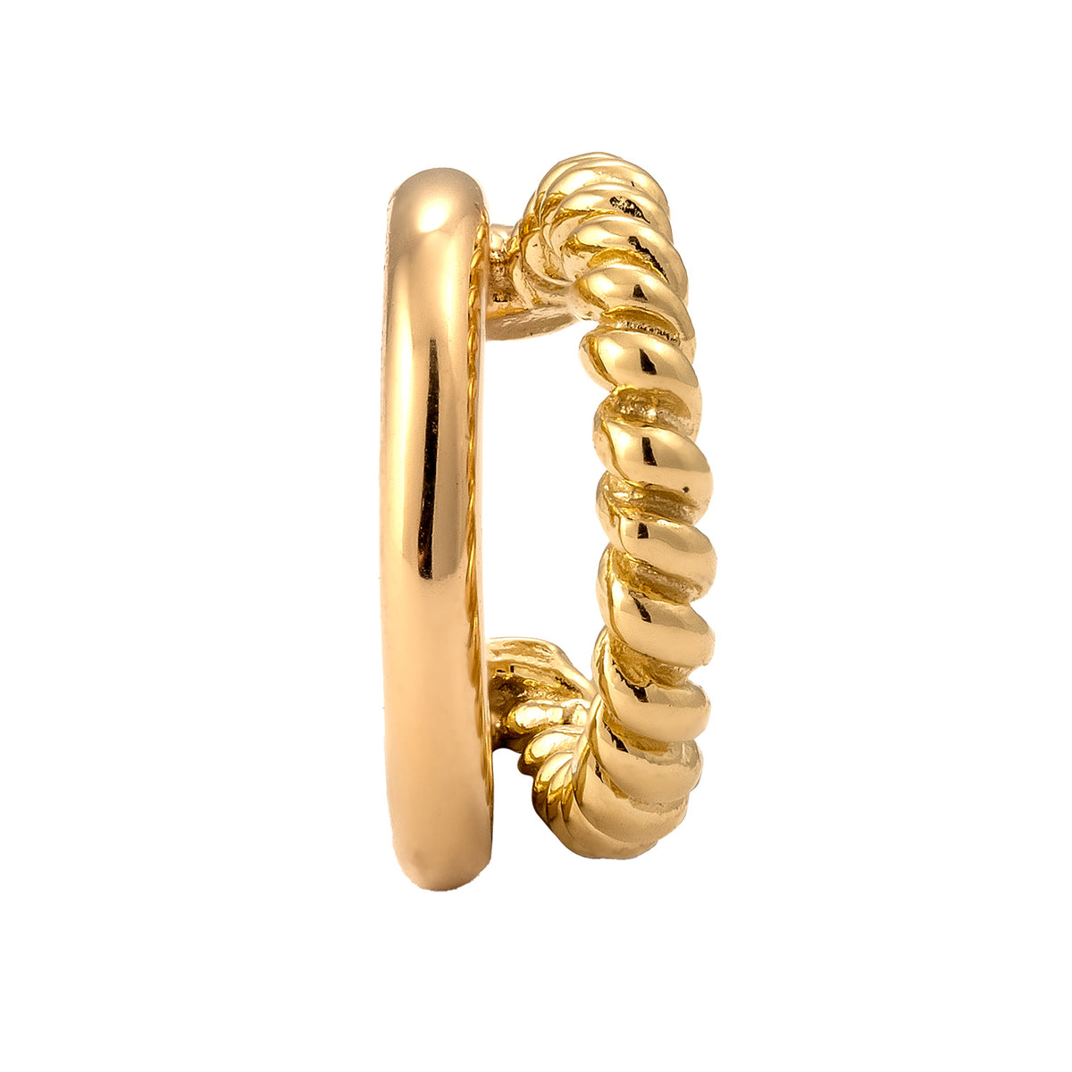 Gold - Elli | Earcuff Twisted | 925 Sterling Silber vergoldet