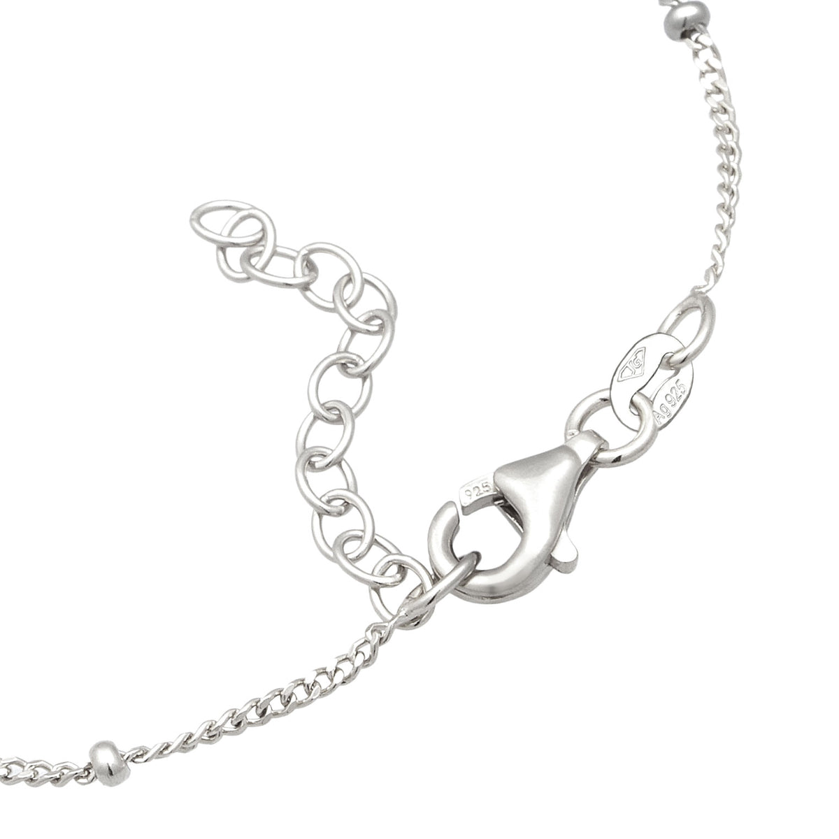 Silber - Elli | Kugel-Armband | Mit Kristallen von Swarovski® (Pink & Rose) | 925 Sterling Silber