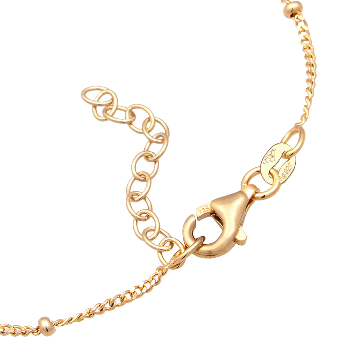 Gold - Elli | Kugel-Armband | Mit Kristallen von Swarovski® (Pink & Rose) | 925 Sterling Silber vergoldet