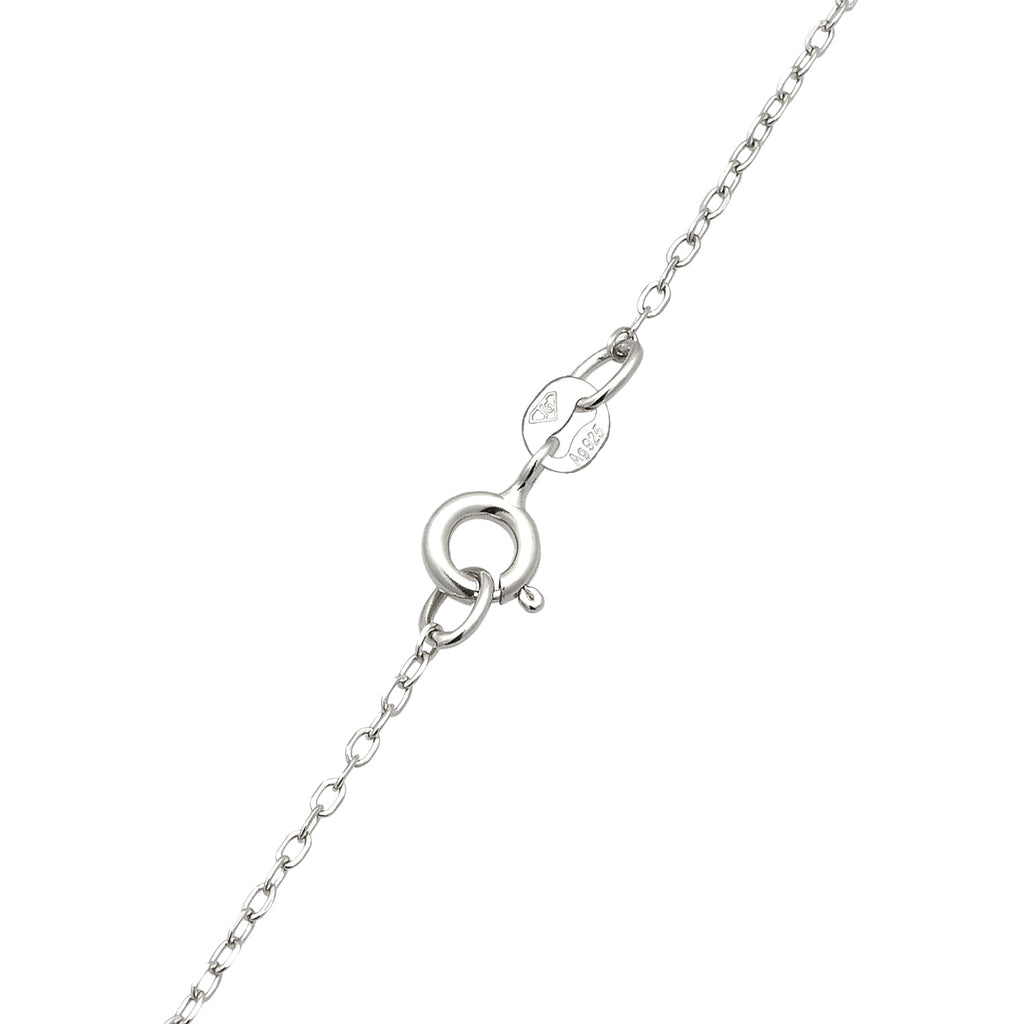 Silber - Elli | Halskette Stern | Mit Kristallen von Swarovski® (Weiß) | 925 Sterling Silber
