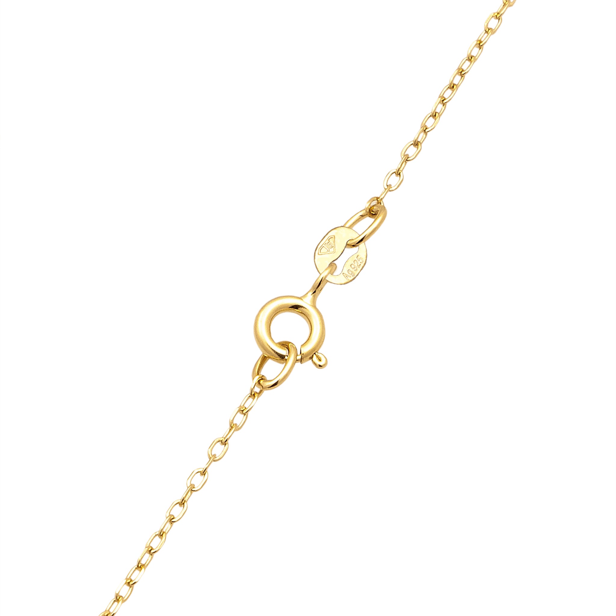 Gold - Elli | Halskette Stern | Mit Kristallen von Swarovski® (Weiß) | 925 Sterling Silber vergoldet