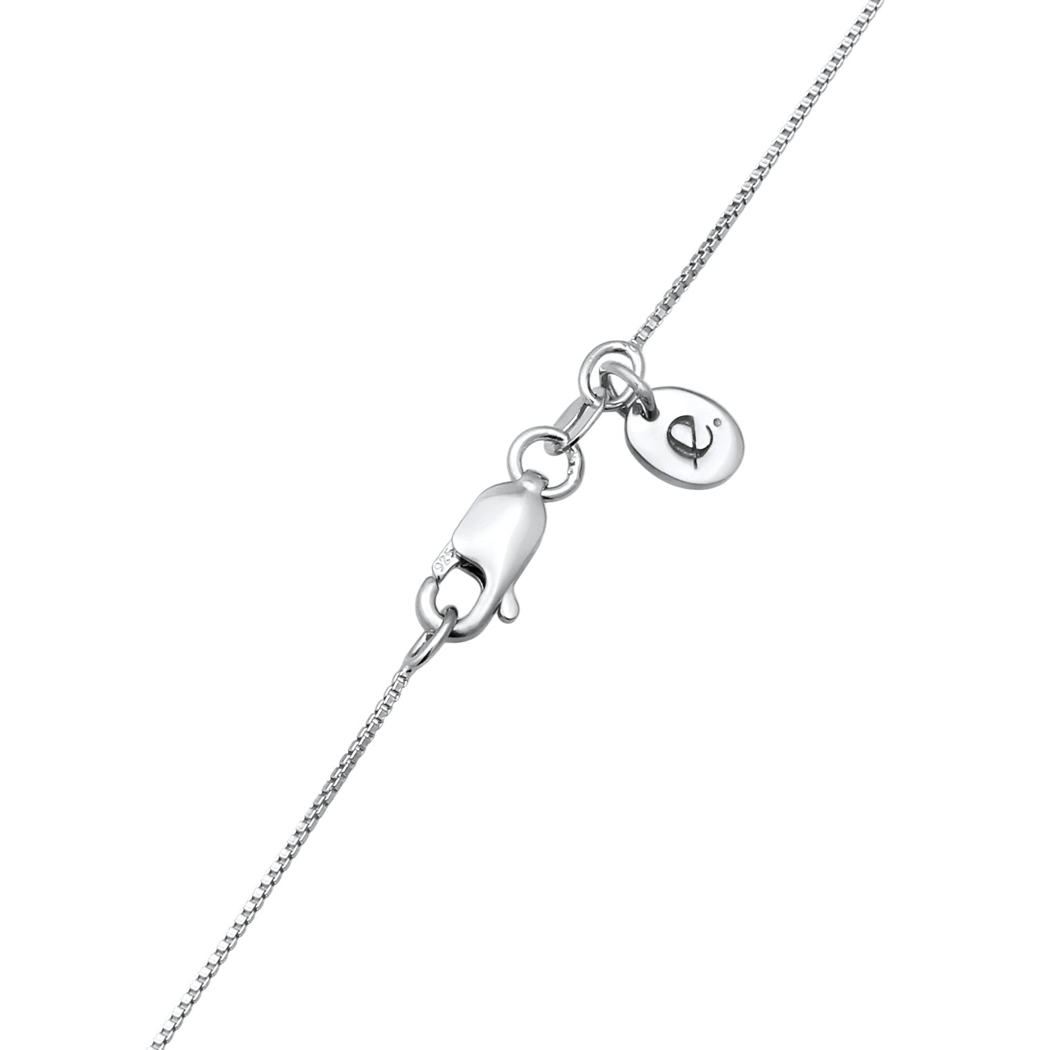 Silber - Elli PREMIUM | Halskette Organic | Synthetischer Smaragd (Grün) | 925 Sterling Silber