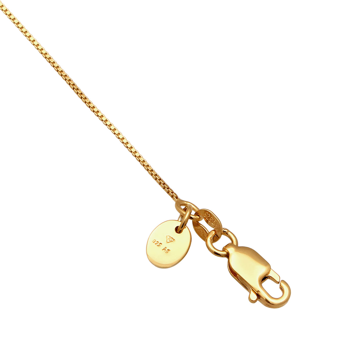 Gold - Elli PREMIUM | Halskette Organic | Synthetischer Smaragd (Grün) | 925 Sterling Silber vergoldet