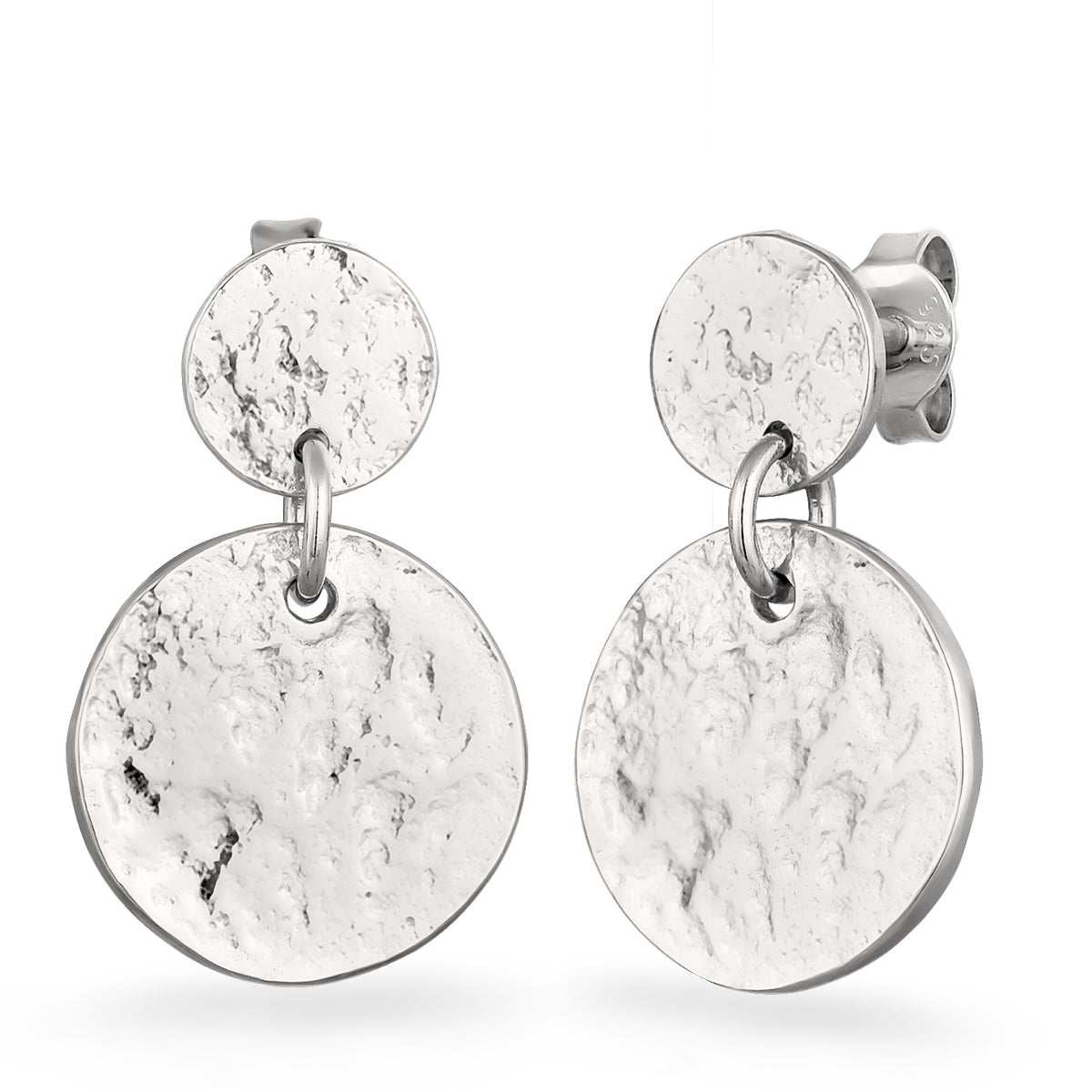 Silber - Elli | Ohrhänger Plättchen | 925 Sterling Silber