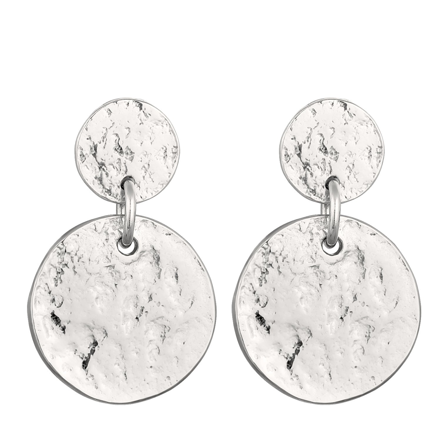Silber - Elli | Ohrhänger Plättchen | 925 Sterling Silber