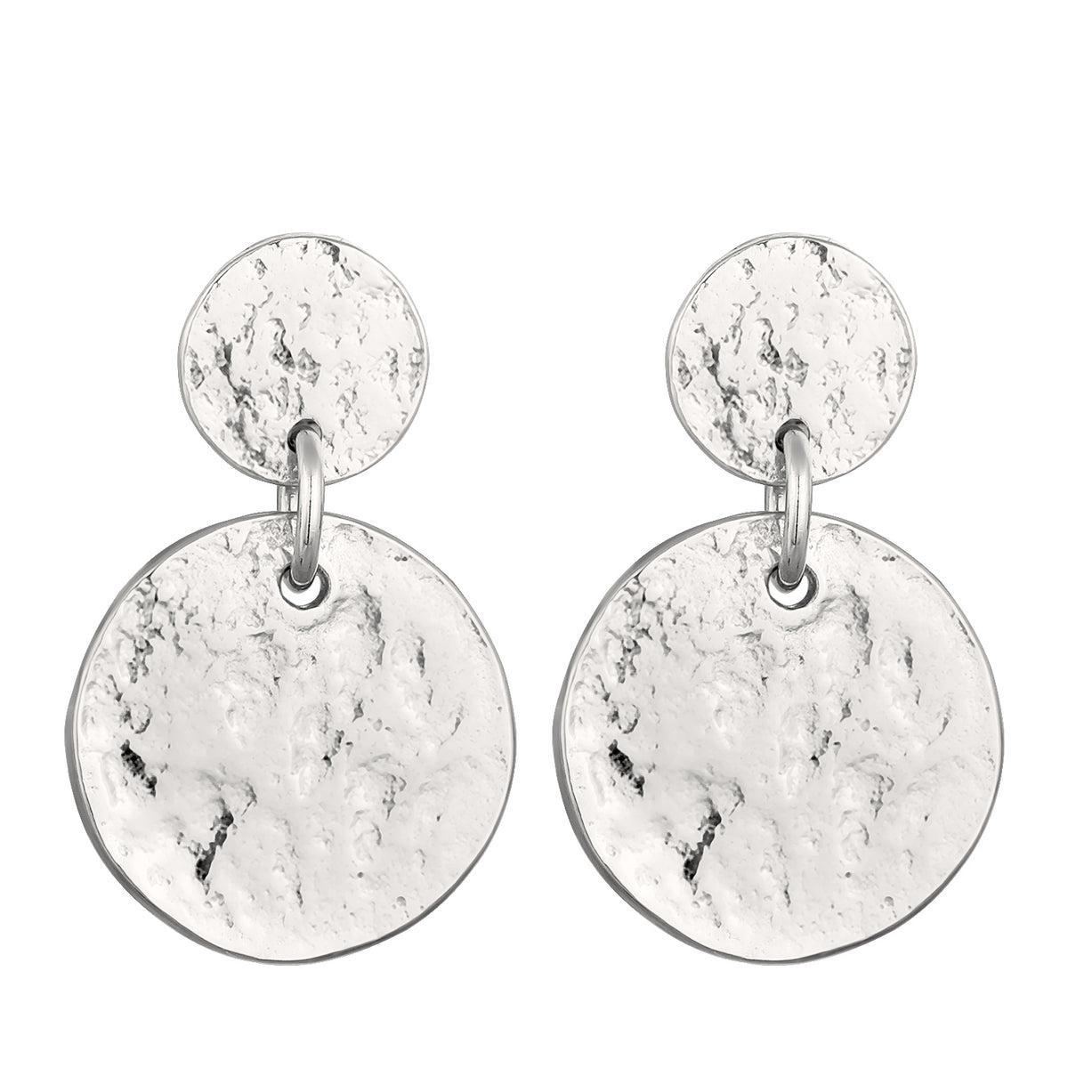 Silber - Elli | Ohrhänger Plättchen | 925 Sterling Silber