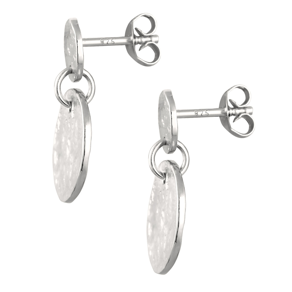Silber - Elli | Ohrhänger Plättchen | 925 Sterling Silber