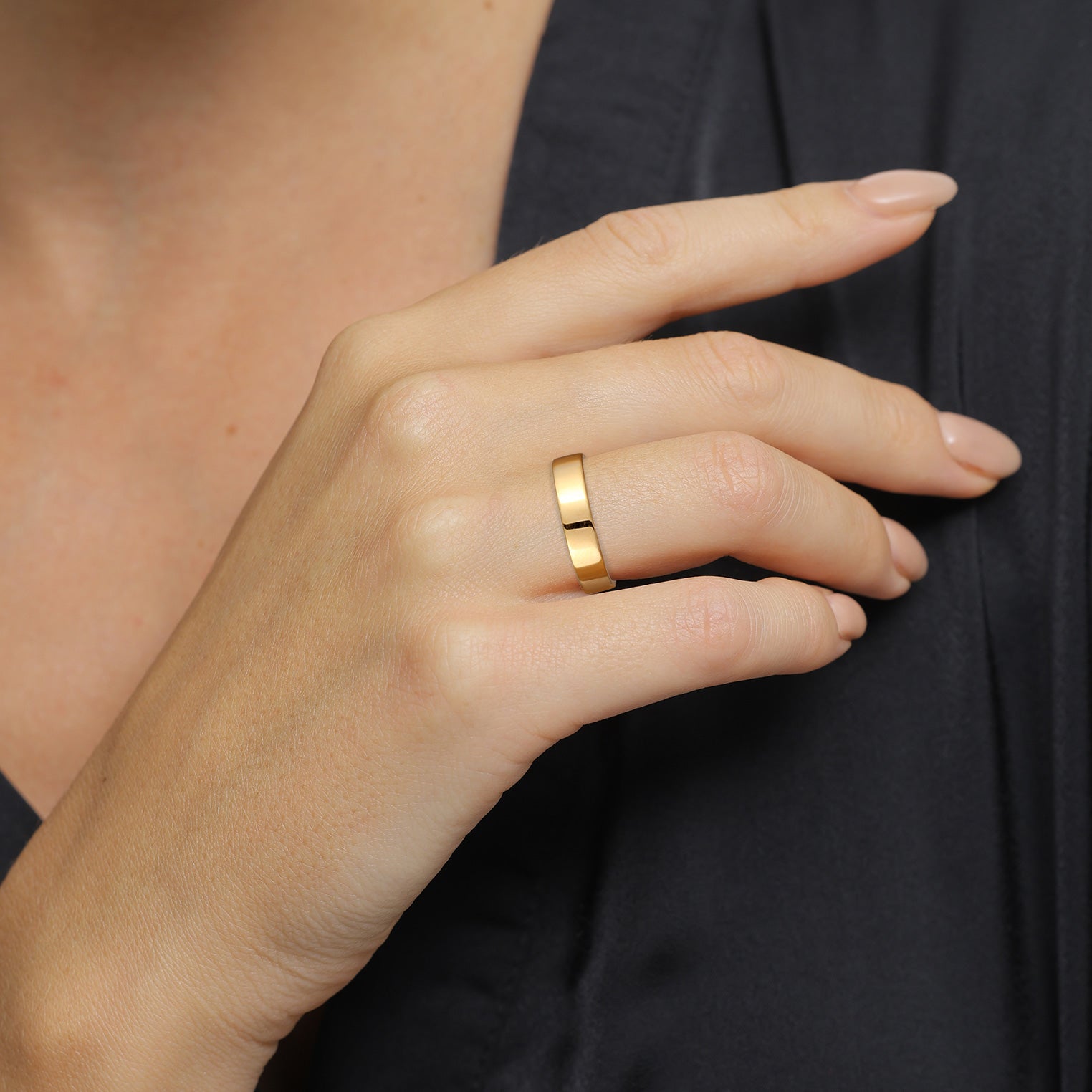 Gold - Elli PREMIUM | Bandring | 375 Gelbgold