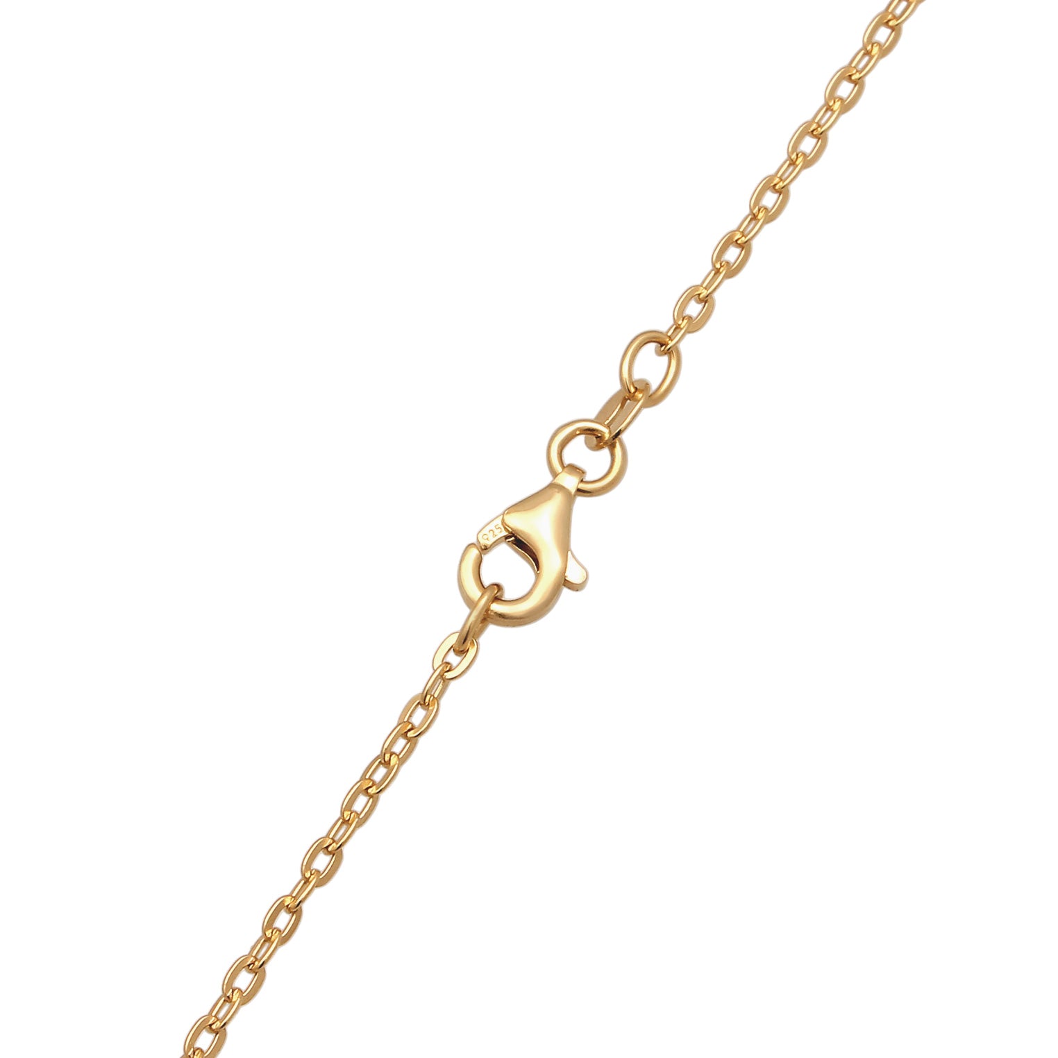 Gold - Elli PREMIUM | Halskette | Quarz (Grün) & Süßwasserperle | 925 Sterling Silber vergoldet