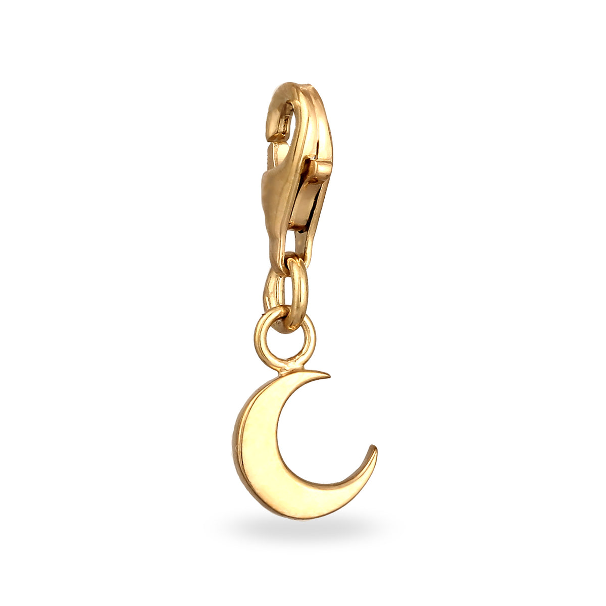 Gold - Elli | Charm Halbmond | 925 Sterling Silber vergoldet