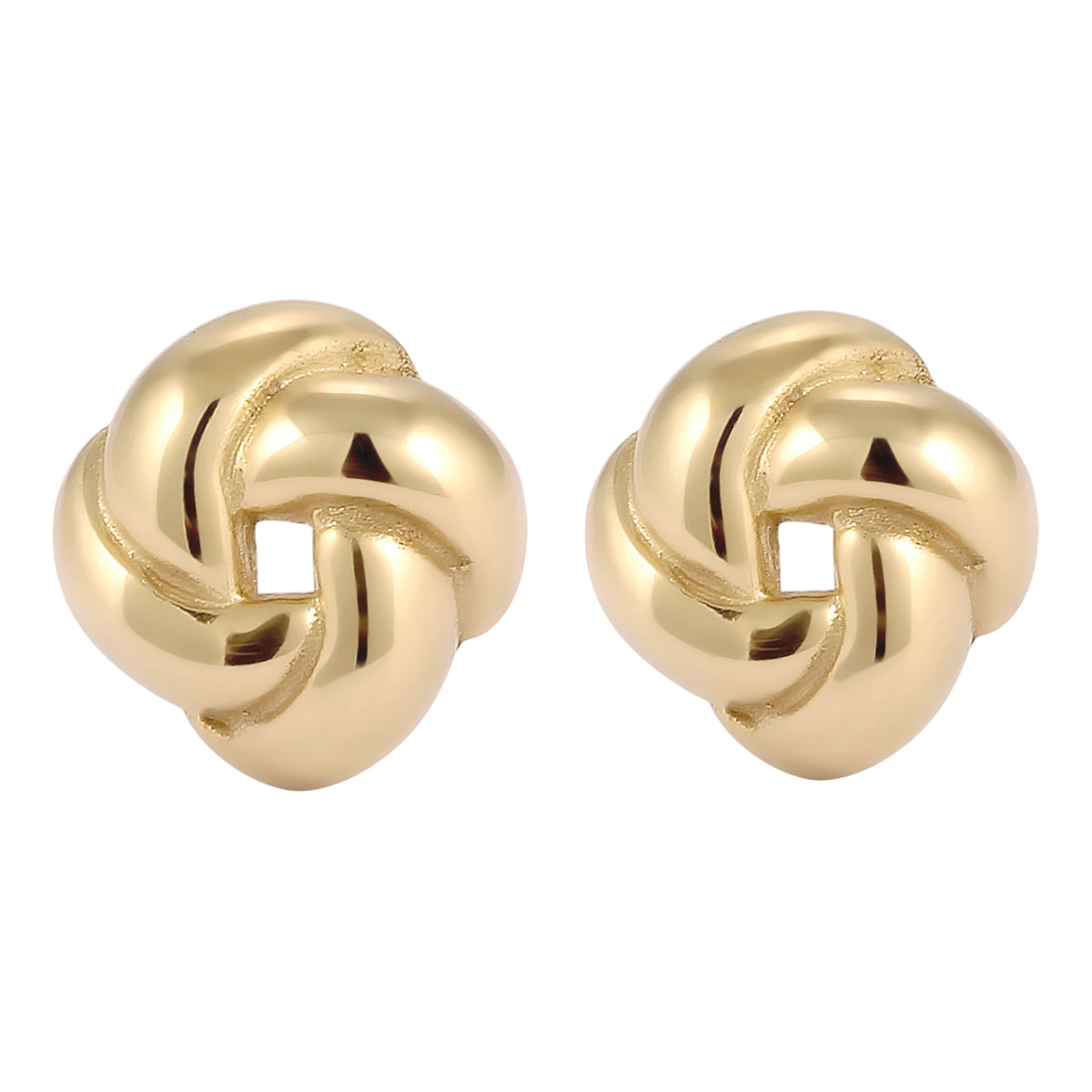 Gold - Elli PREMIUM | Ohrstecker Knoten | 375 Gelbgold