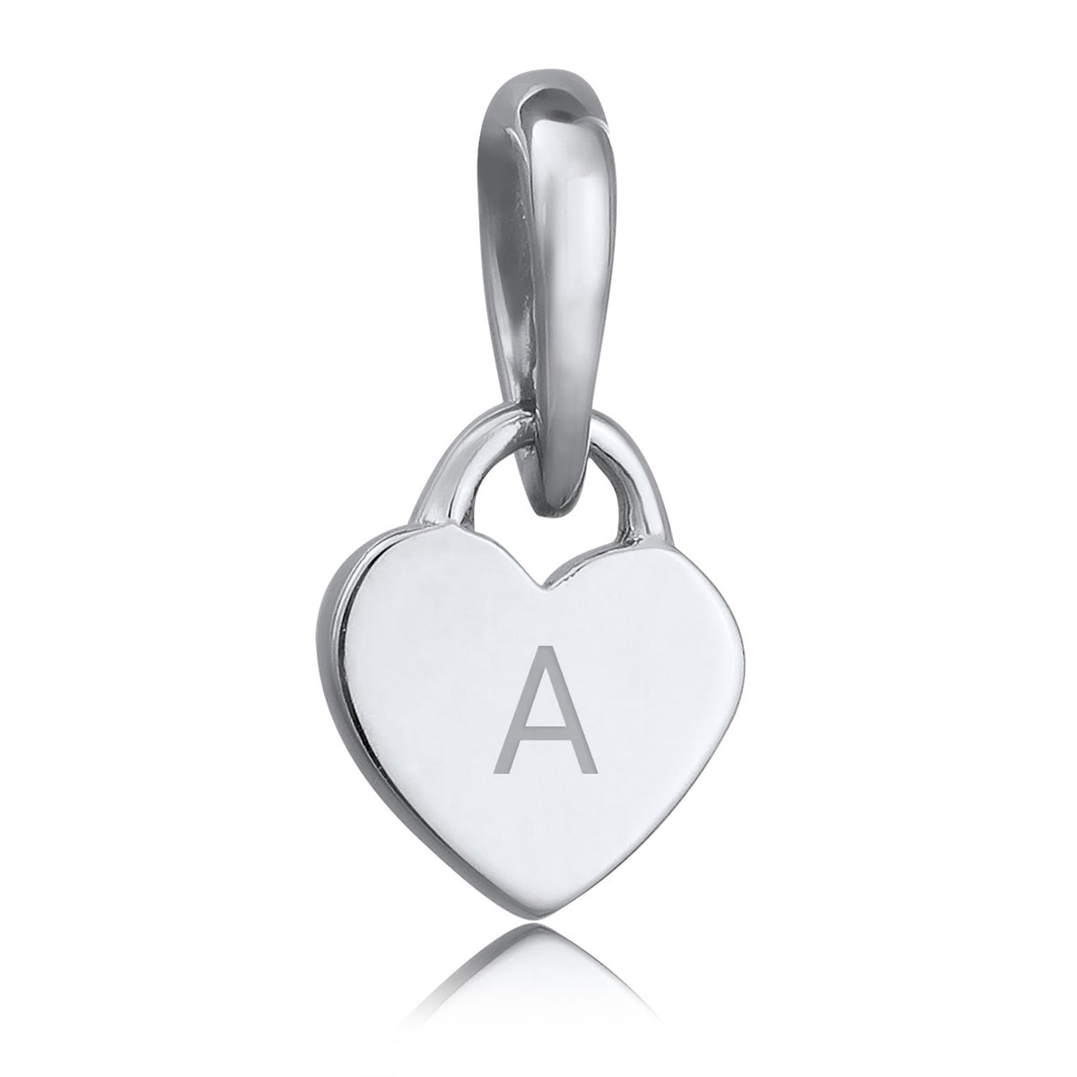 Silver engravable - Elli | Gravur Anhänger | Herz | 925 Sterling Silber