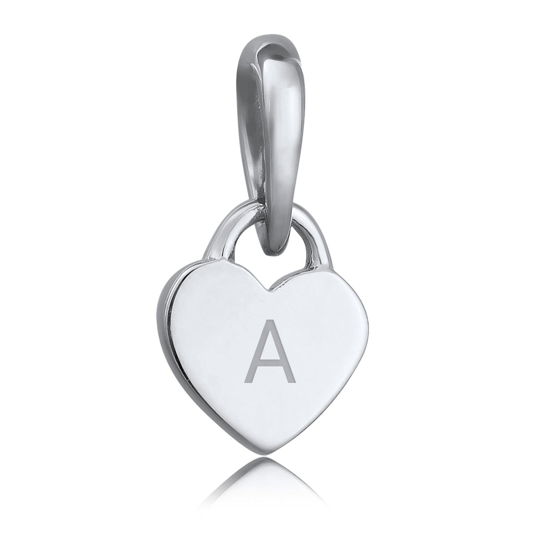 Silber - Elli | Gravur Anhänger | Herz | 925 Sterling Silber