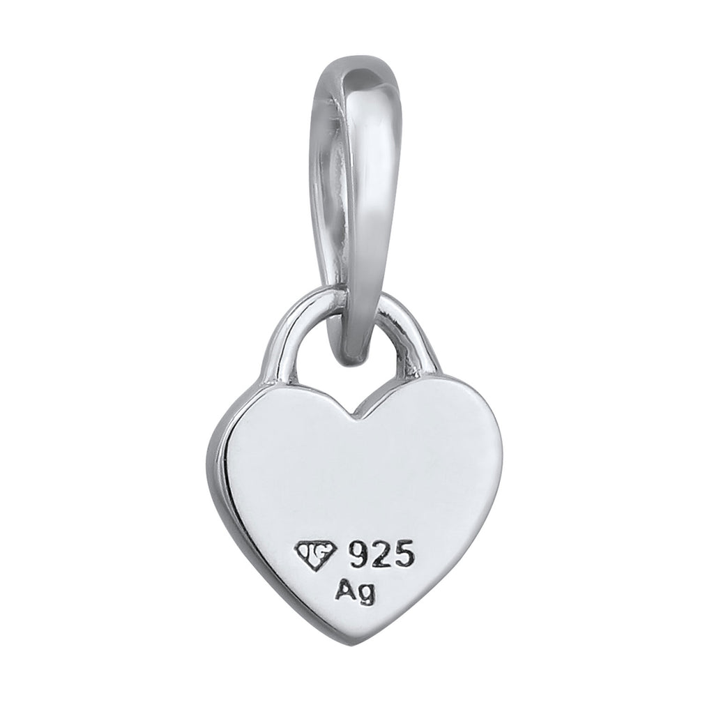 Silver engravable - Elli | Gravur Anhänger | Herz | 925 Sterling Silber