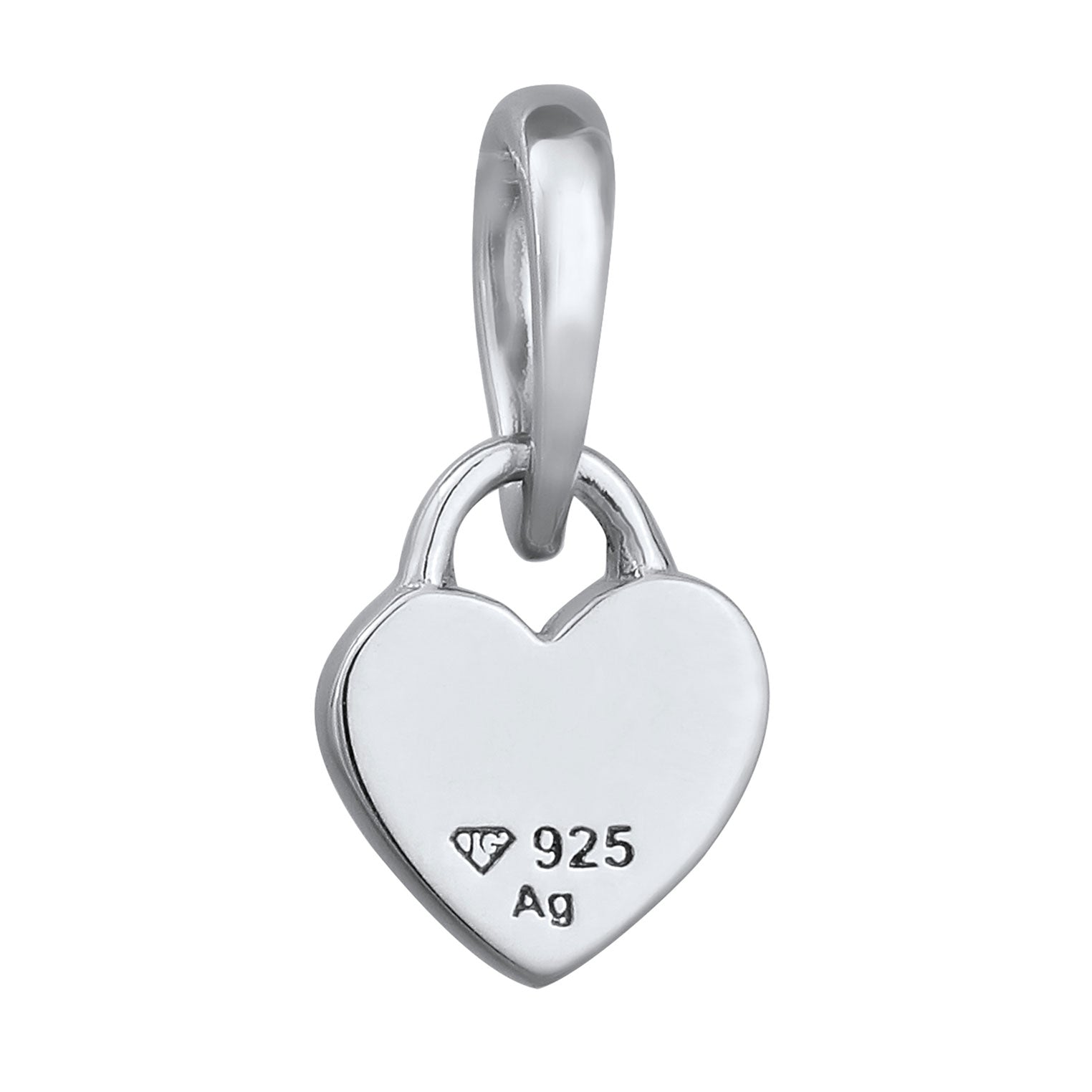Silver engravable - Elli | Gravur Anhänger | Herz | 925 Sterling Silber