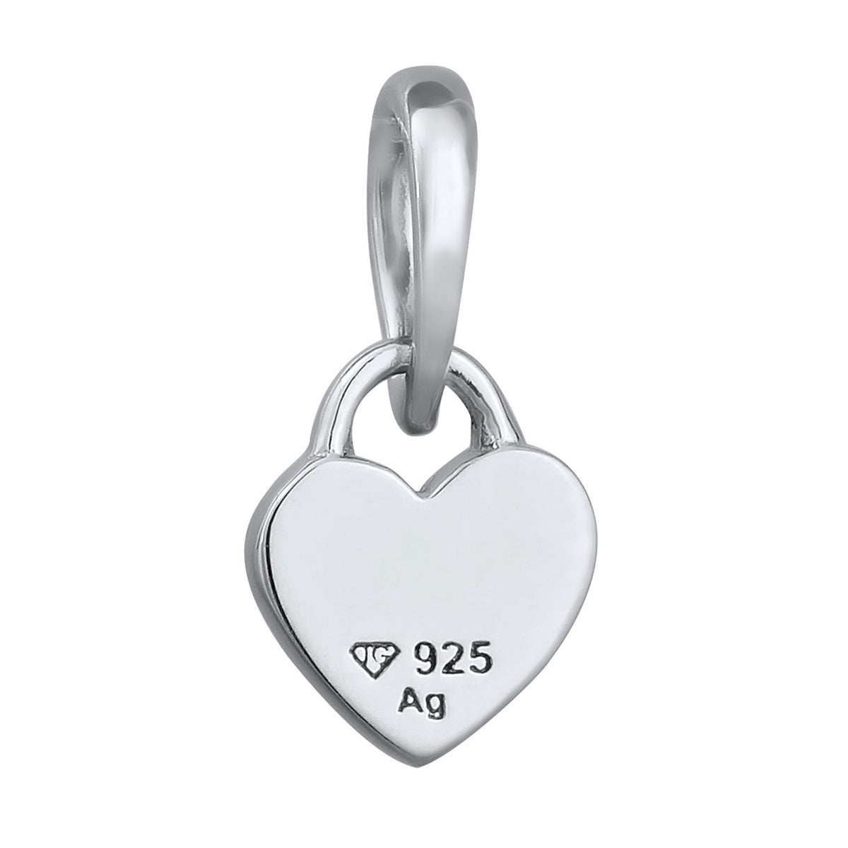 Silver engravable - Elli | Gravur Anhänger | Herz | 925 Sterling Silber
