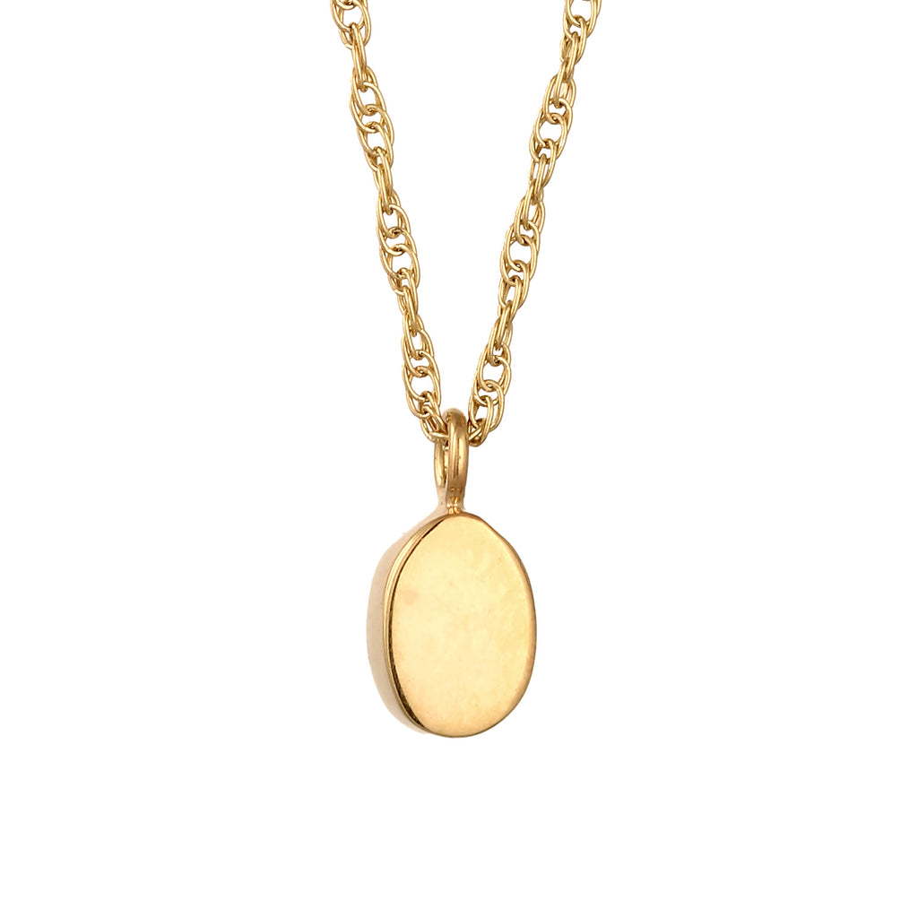 Gold - Elli | Halskette Oval | Mit Kristallen von Swarovski®(Rosa) | 925 Sterling Silber vergoldet