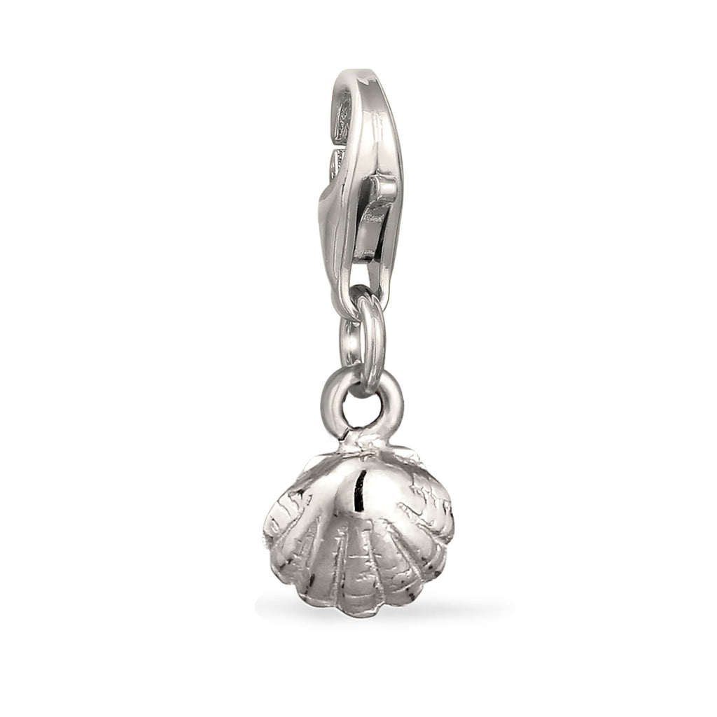 Silber - Elli | Charm Muschel | 925 Sterling Silber