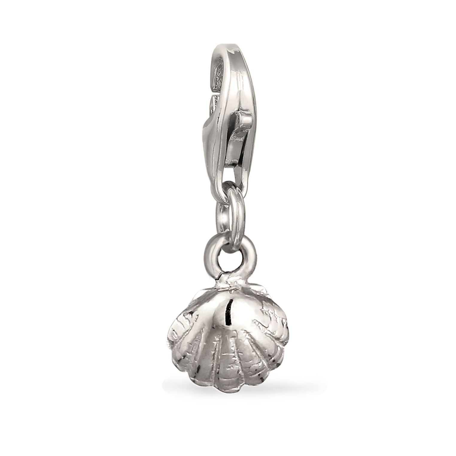 Silber - Elli | Charm Muschel | 925 Sterling Silber