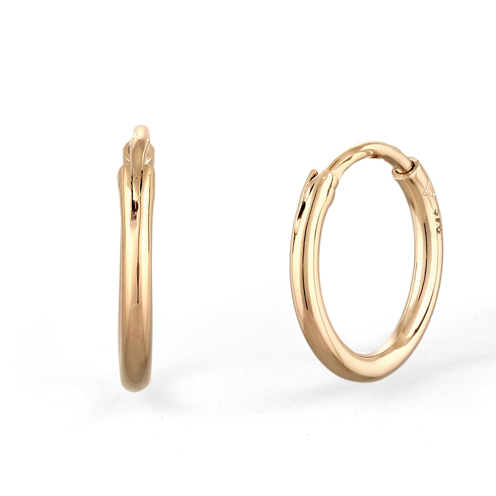 Gold - Elli PREMIUM | Creolen Basic | 375 Gelbgold