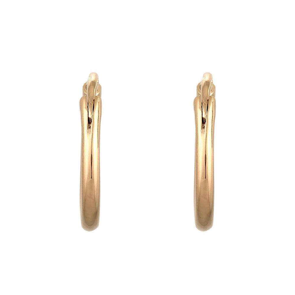 Gold - Elli PREMIUM | Creolen Basic | 375 Gelbgold