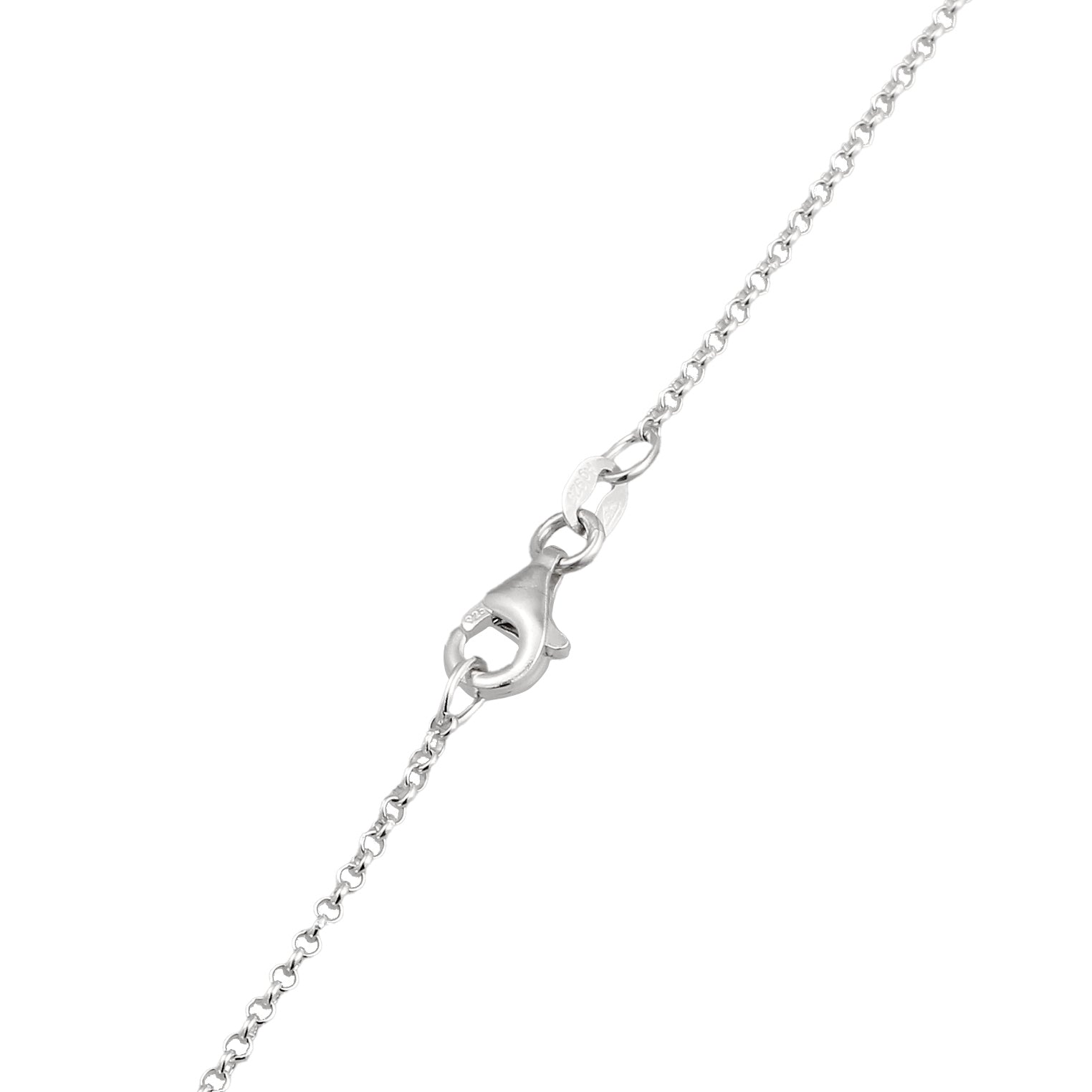 Silber - Elli | Halskette Tropfen | Zirkonia (Weiß) | 925 Sterling Silber