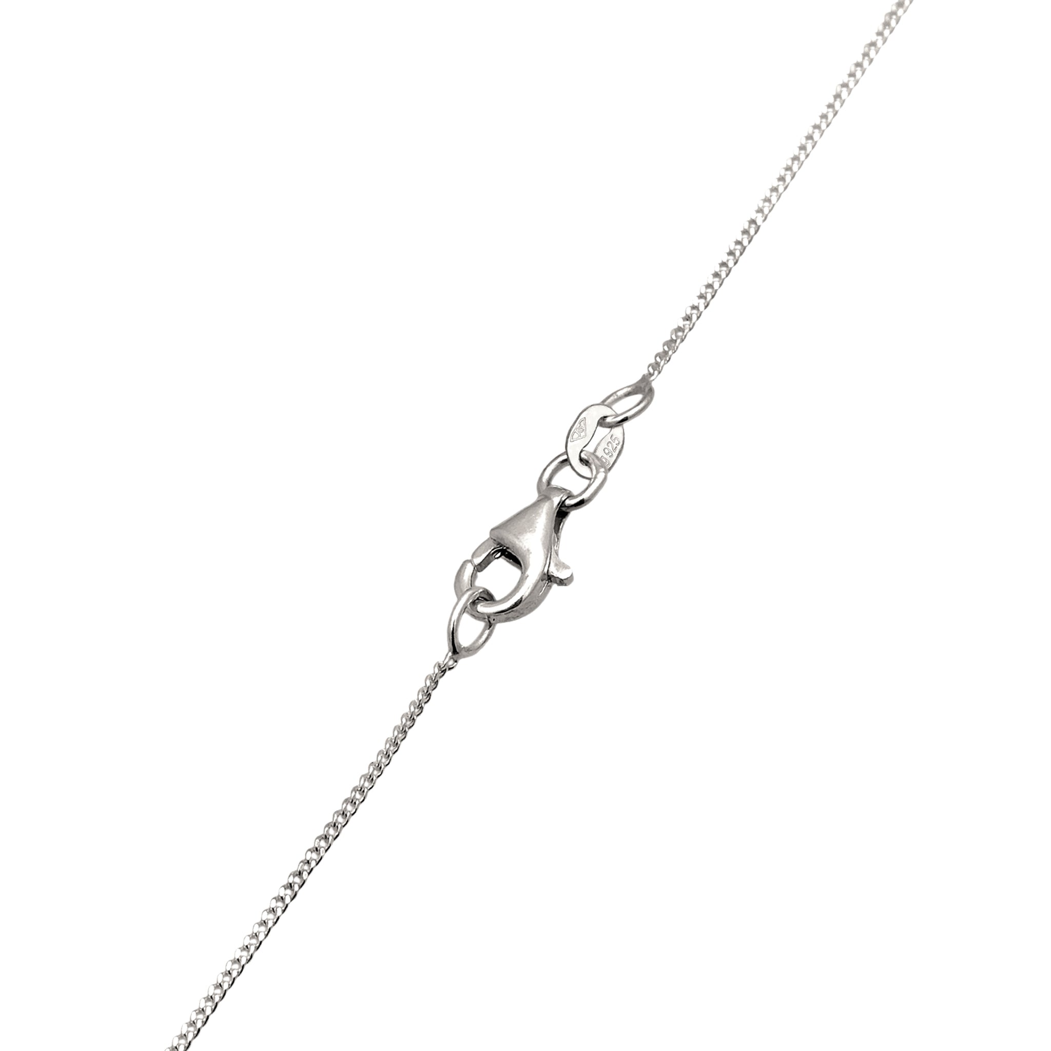 Silber - Elli | Halskette Mond | Zirkonia (Weiß) | 925 Sterling Silber