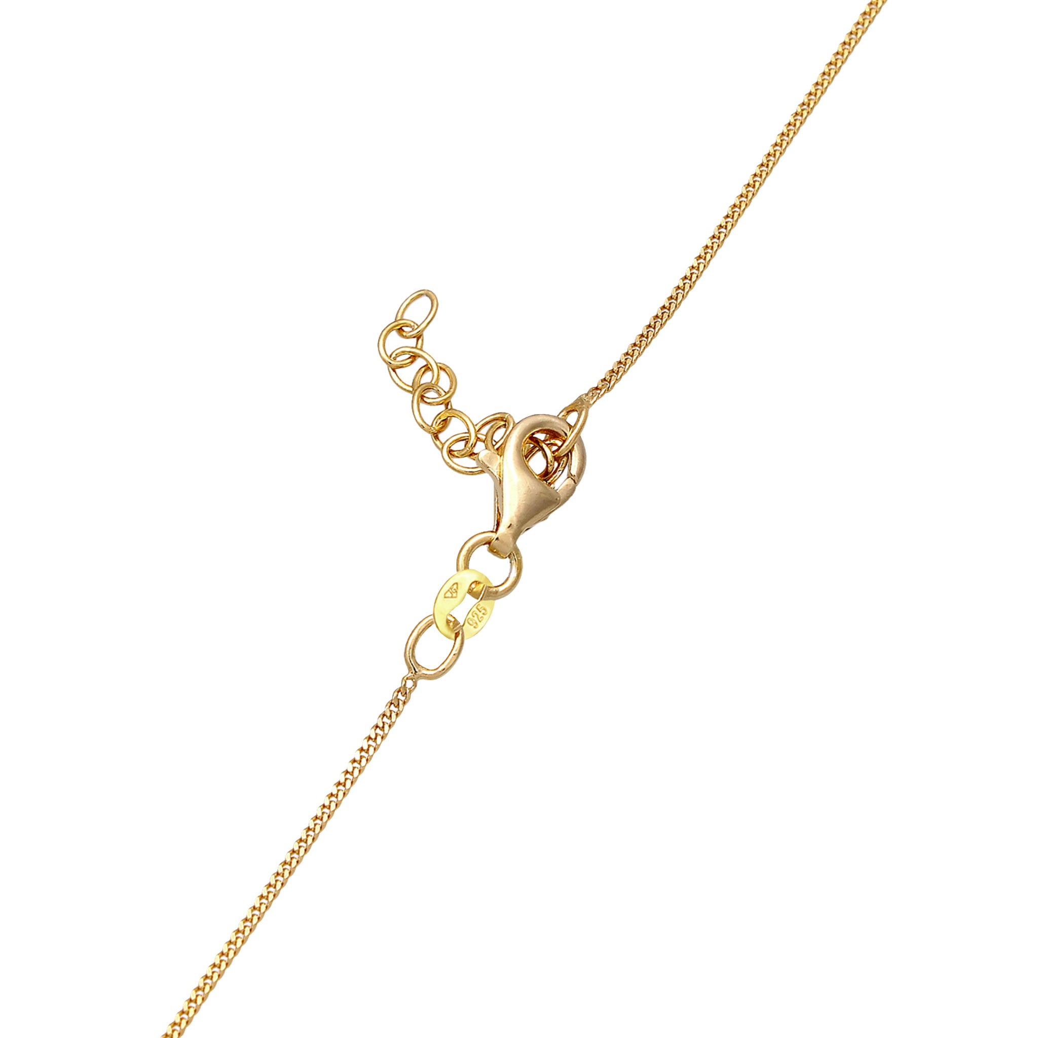 Gold - Elli | Schmuckset Solitär | Kristall (Rose) | 925 Sterling Silber vergoldet